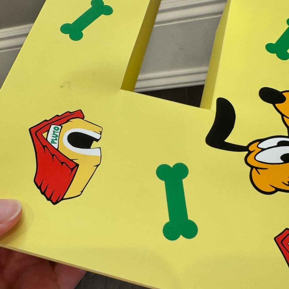 NWOT Disney Mickey Mouse Thick Cardstock Paper Multicolor Character Letter James - Picture 14 of 16